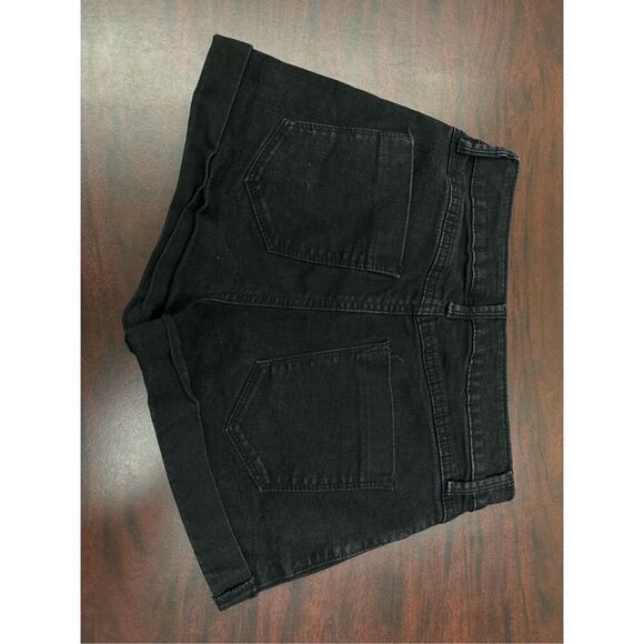 Rewash Black Super High Rise Mom Shorts Size 0/24 - Picture 2 of 7